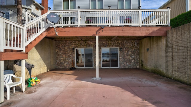 view of patio / terrace with a deck