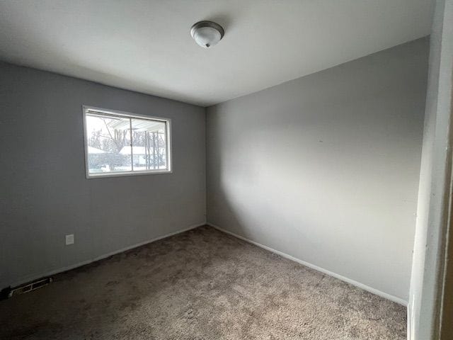 view of carpeted empty room