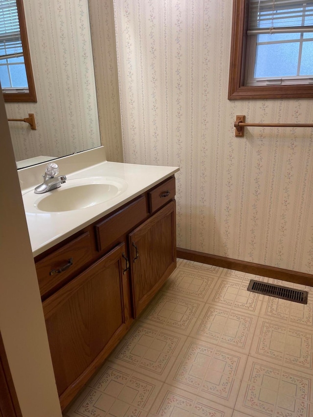 bathroom with vanity