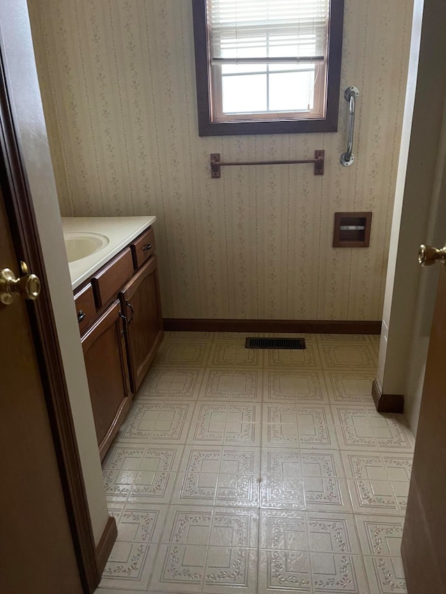 bathroom featuring vanity