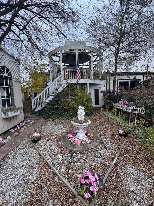 exterior space with a sunroom