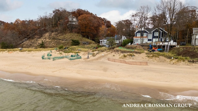 4719 Fox Hill Ln, Macatawa, MI 49434 - view of yard featuring view of water and beach