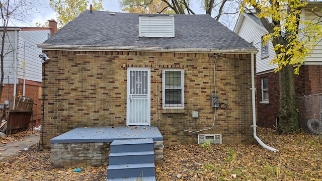 view of rear view of house