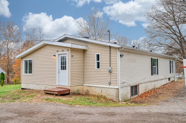 view of rear view of property