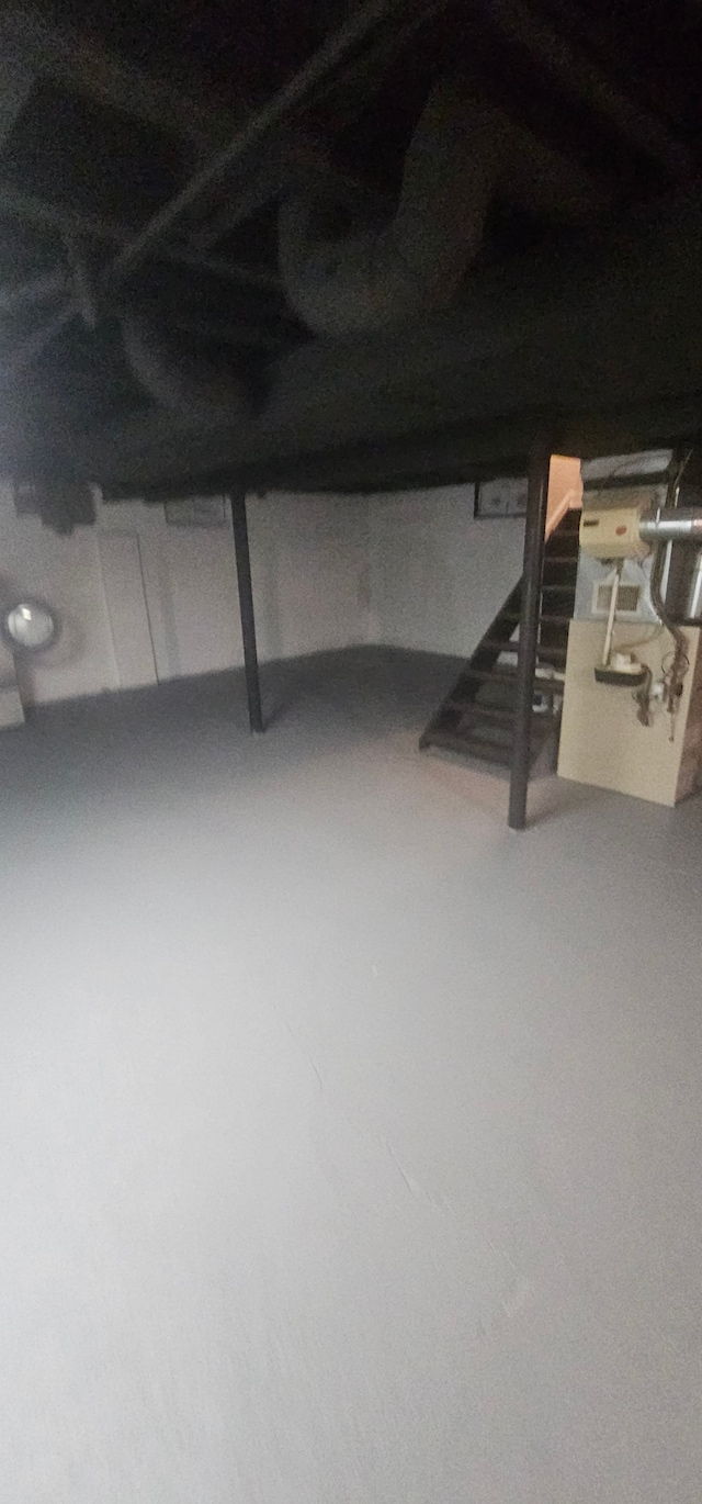 view of basement