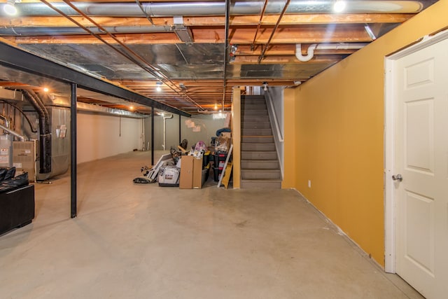 view of basement