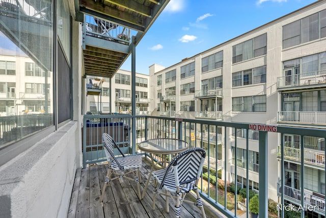 view of balcony