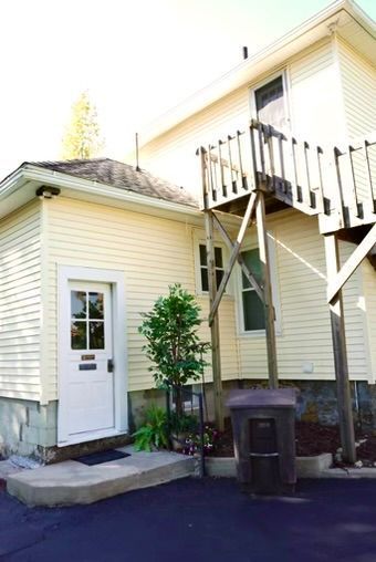 doorway to property featuring a balcony