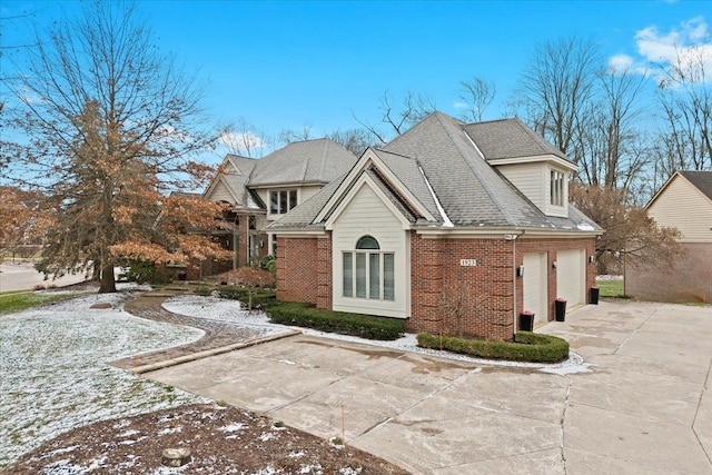 view of home's exterior with a garage