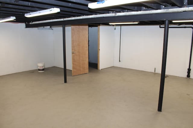 view of basement