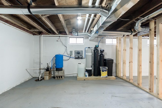 view of basement