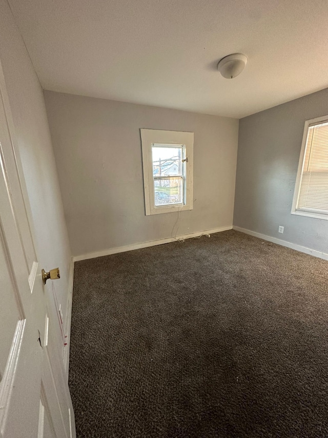 view of carpeted empty room