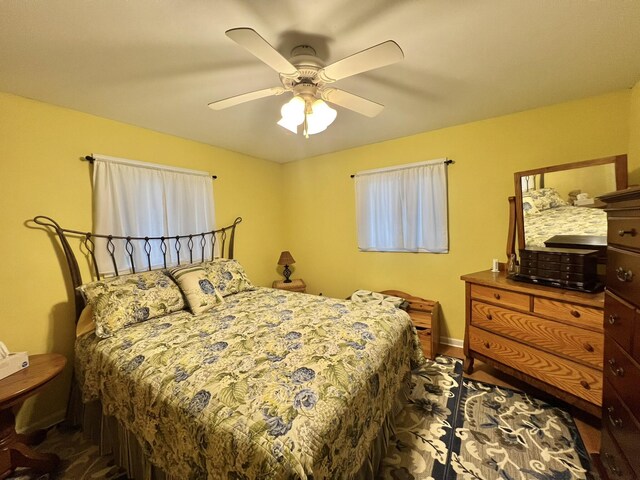 5376 Circle Dr, Reading, MI 49274 - bedroom featuring a ceiling fan