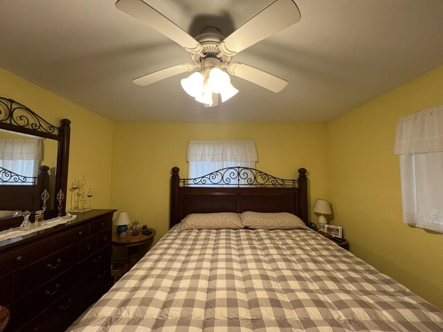 5376 Circle Dr, Reading, MI 49274 - bedroom with a ceiling fan