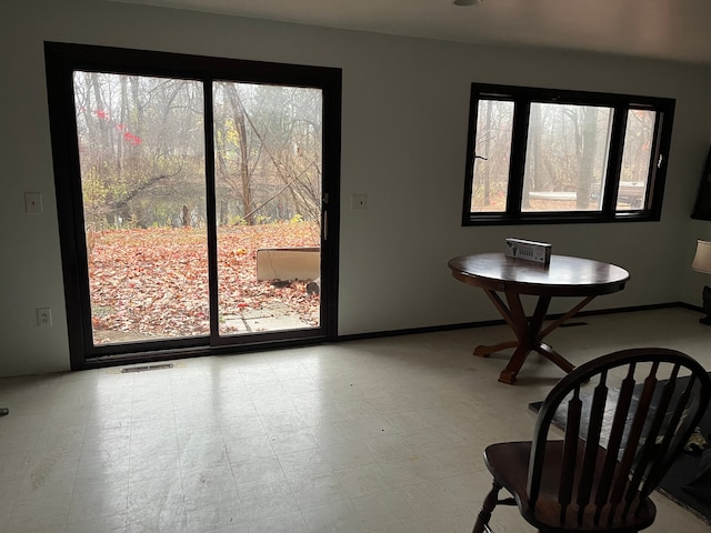 view of dining room