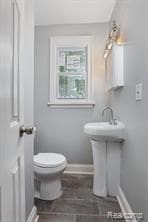 bathroom featuring toilet