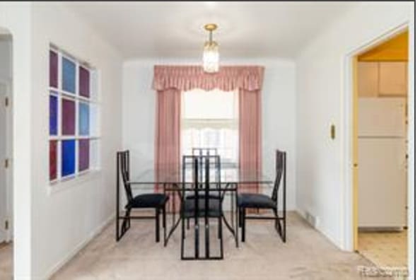 view of dining area