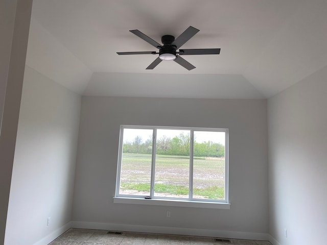 32627 Adam Brown Dr, Rockwood, MI 48173 - spare room with baseboards and ceiling fan
