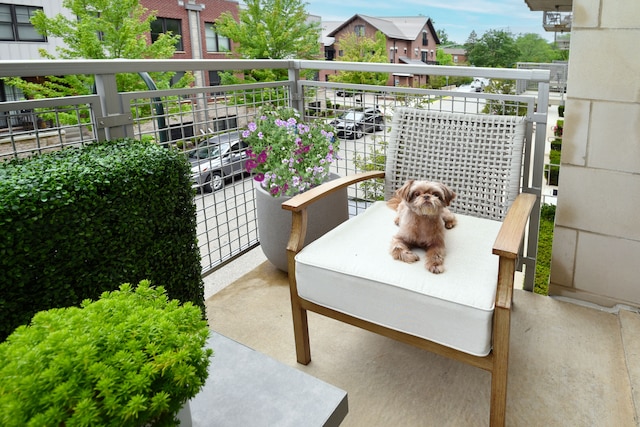 view of balcony