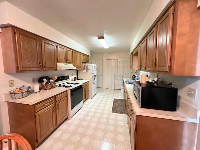 kitchen with white appliances