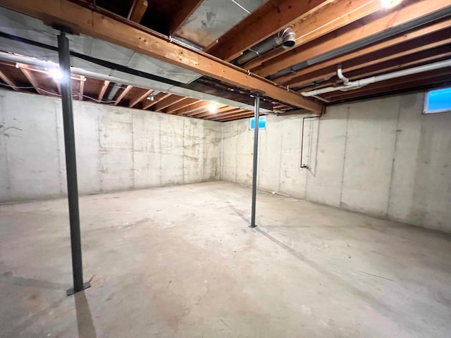 view of basement