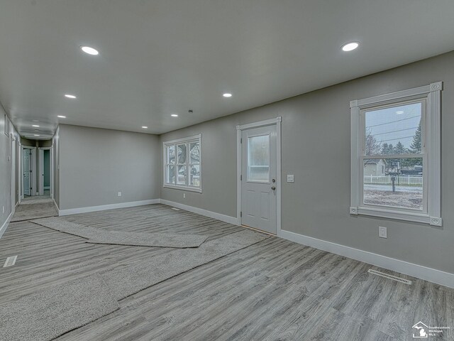 3495 Vermont Ct, Monroe, MI 48161 - entrance foyer with recessed lighting, baseboards, and light wood-style flooring