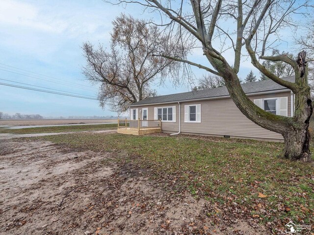 3495 Vermont Ct, Monroe, MI 48161 - view of front facade featuring a wooden deck