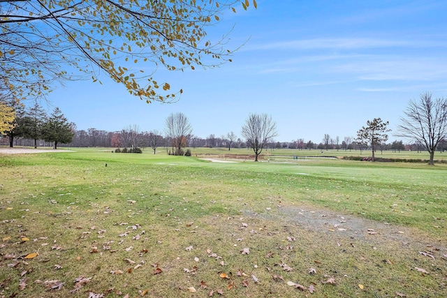 view of yard featuring a rural view