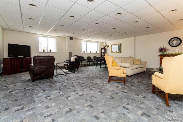 21800 Morley Ave Unit 101, Dearborn, MI 48124 - view of carpeted living room