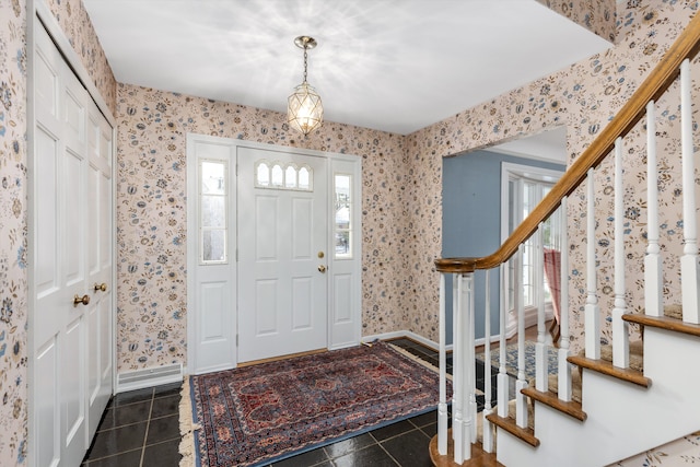 view of tiled entryway