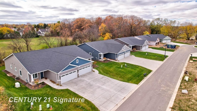 birds eye view of property