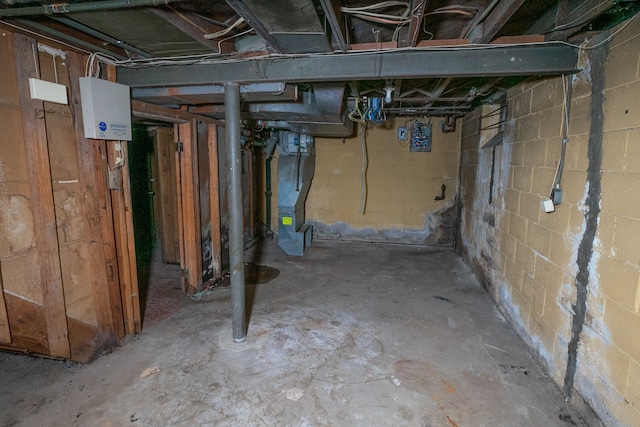 view of basement