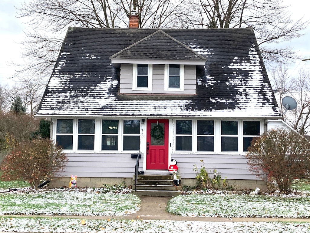 view of front of home