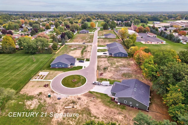 birds eye view of property