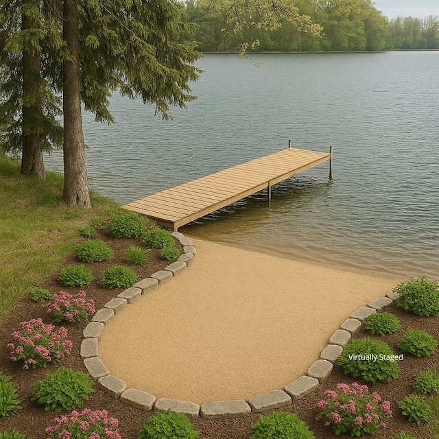 771 Hurley Dr, Howell, MI 48843 - dock featuring a water view