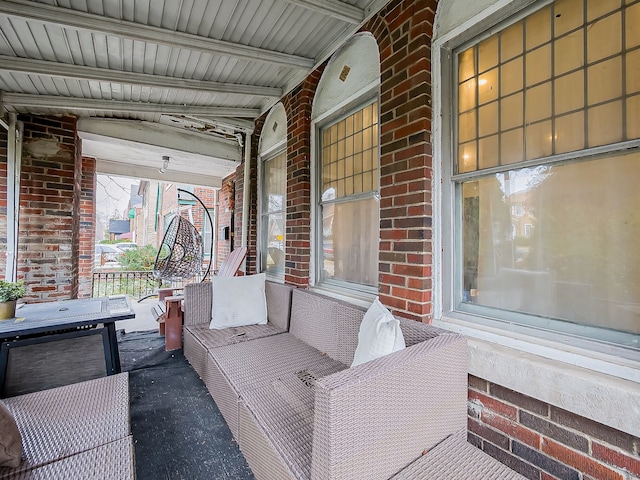 view of patio with covered porch