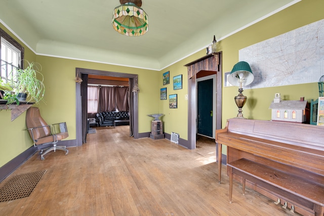 interior space featuring light hardwood / wood-style floors