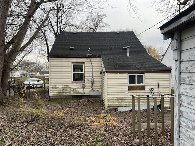 view of rear view of property