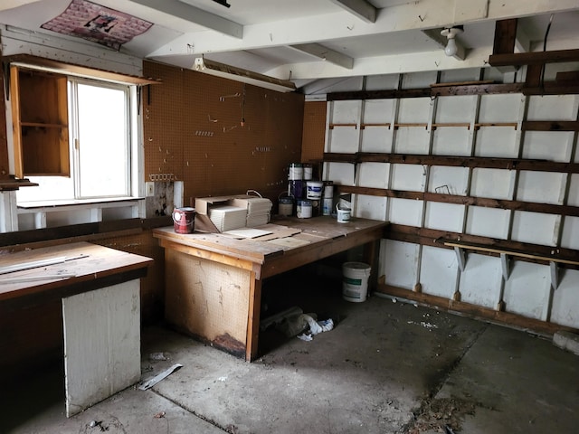 20501 Elkhart St, Harper Woods, MI 48225 - below grade area featuring a workshop area