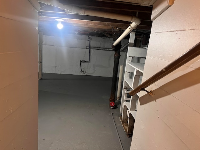 view of basement