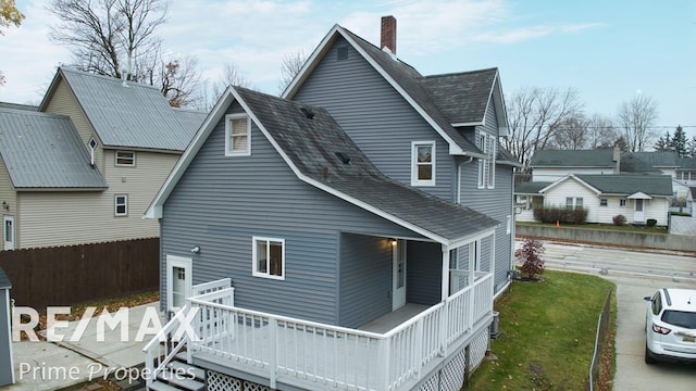 view of back of property