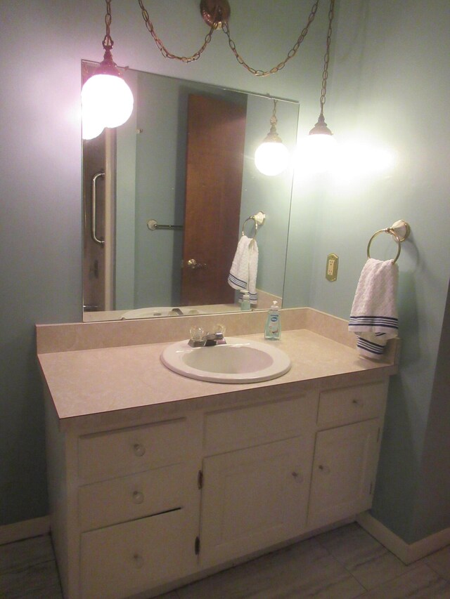 bathroom with vanity