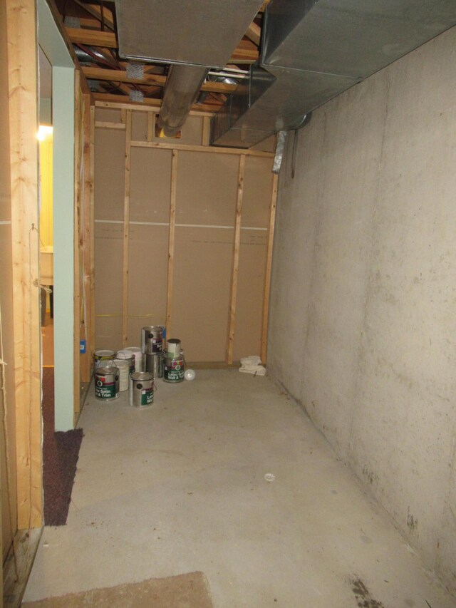 view of basement