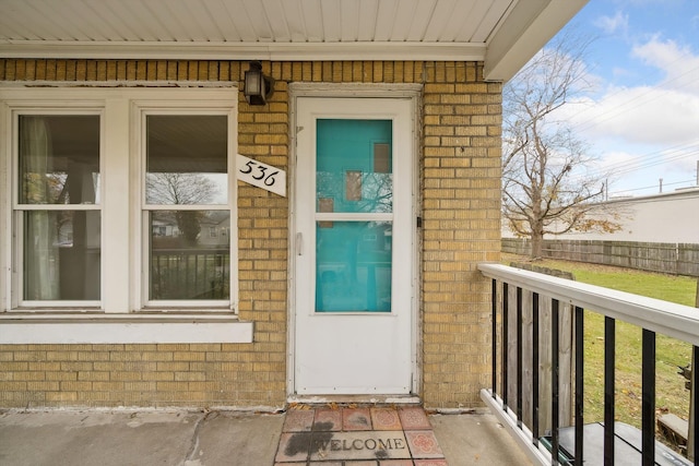 view of property entrance