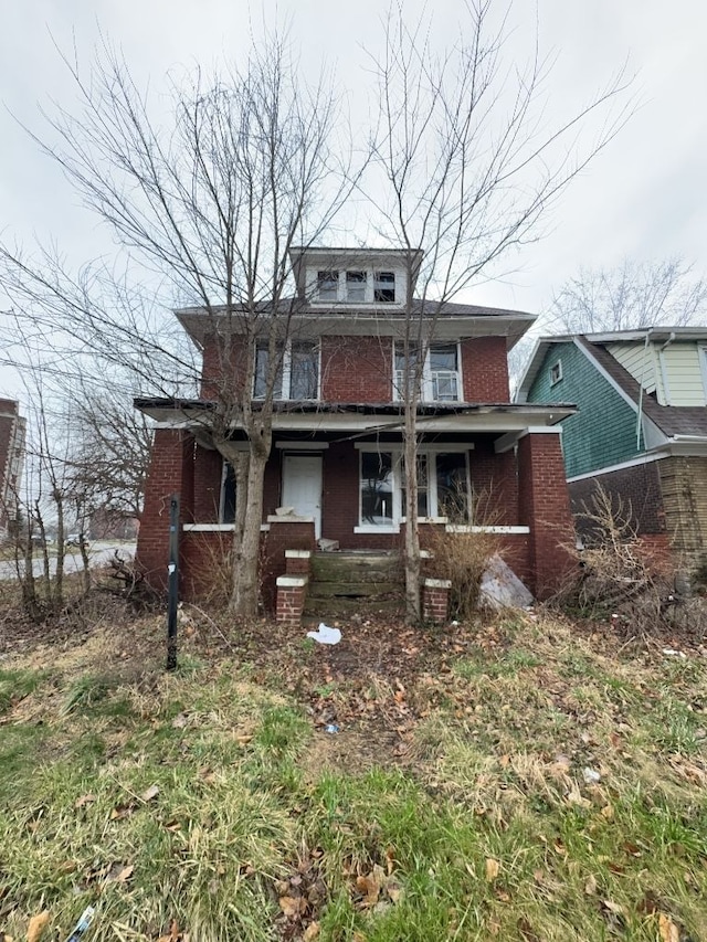 view of front of home featuring a porch