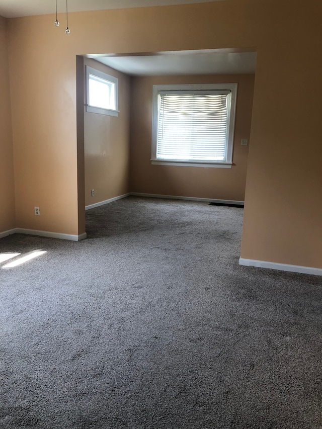 spare room featuring carpet floors