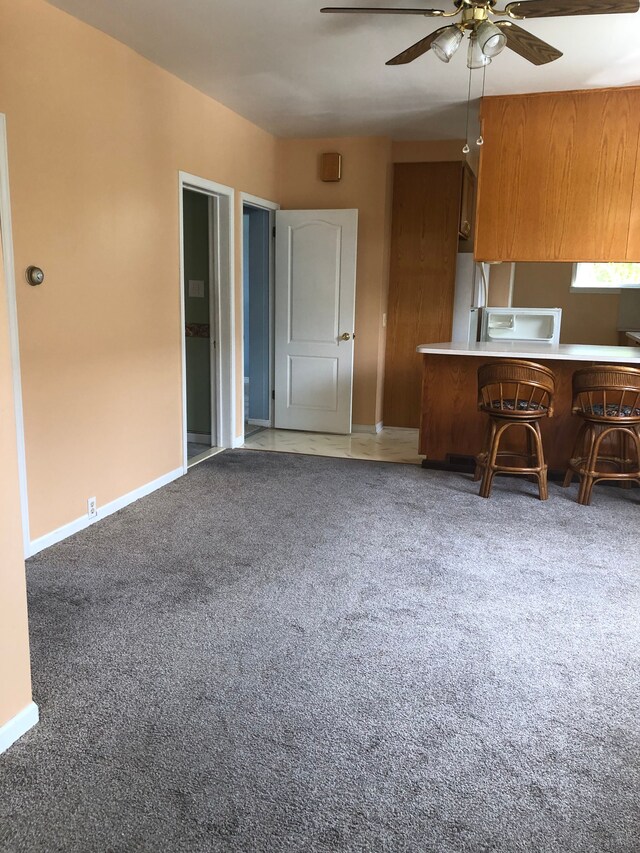 212 15th St, Port Huron, MI 48060 - office featuring ceiling fan, light carpet, and baseboards