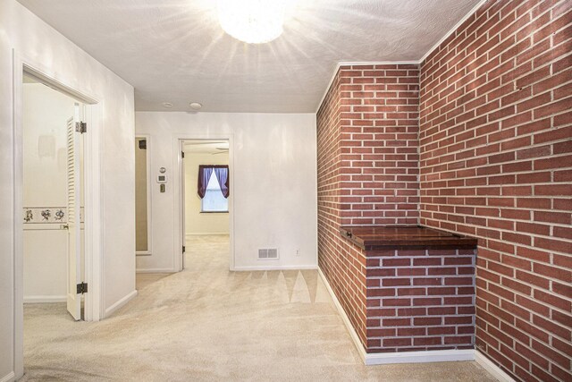 1806 Bond St, Niles, MI 49120 - hallway featuring carpet floors, baseboards, and a textured ceiling