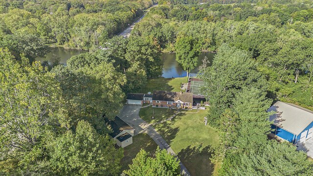 1806 Bond St, Niles, MI 49120 - bird's eye view of a nearby body of water and a forest