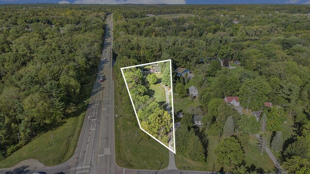 1806 Bond St, Niles, MI 49120 - view of property location with a forest and property boundaries highlighted